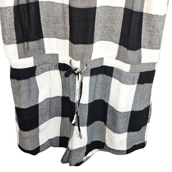 Cloth & Stone Anthropologie Buffalo Plaid Ruffled Romper in Small - Picture 5 of 9